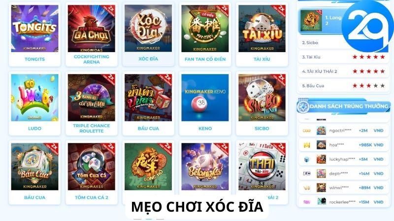 Tìm hiểu về Mẹo Chơi Xóc Đĩa 2Q