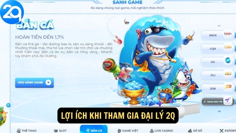 Lợi ích khi tham gia Đại Lý 2q