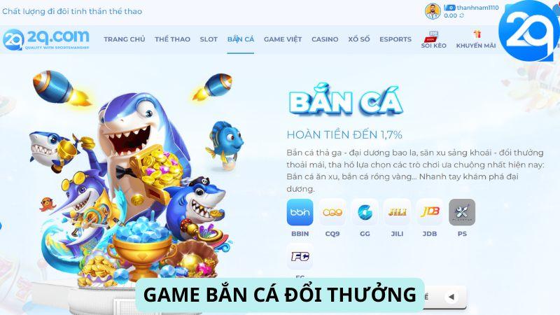 Game bắn cá đổi thưởng